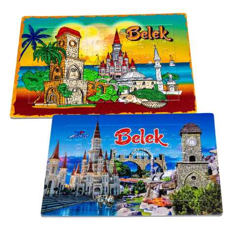 Belek Themed UV Printed Puzzle 190x270 mm - 2