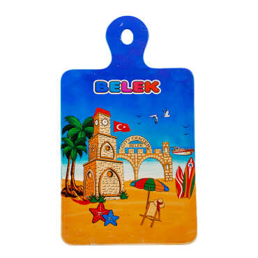 Belek Themed UV Printed Rectangular Hanging Trivet - Myros