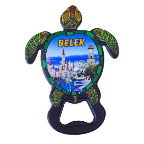Belek Themed UV Printed Turtle Bottle Opener - 1