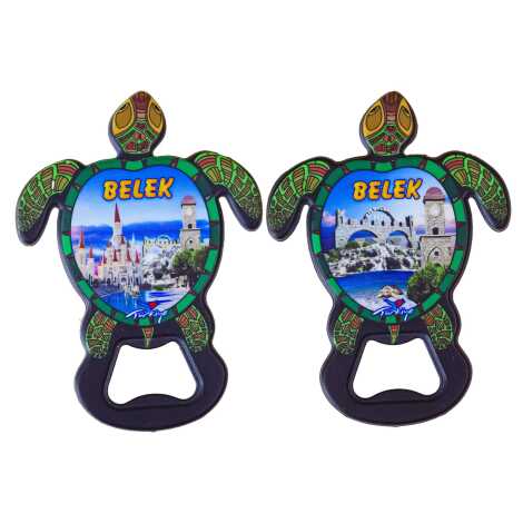 Belek Themed UV Printed Turtle Bottle Opener - 2