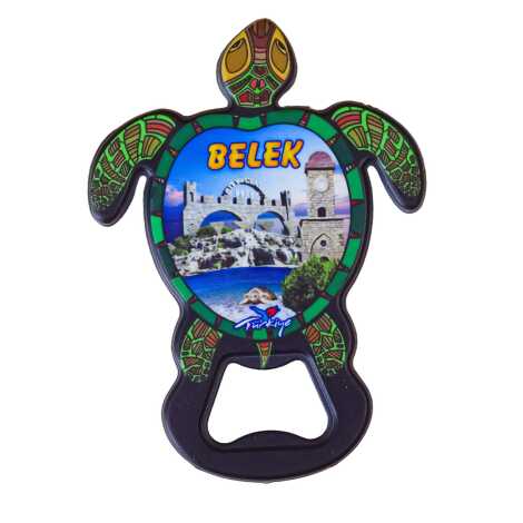 Belek Themed UV Printed Turtle Bottle Opener - 4