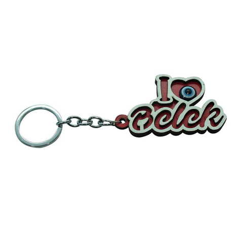 Belek Themed Wooden Custom Printed Wooden Keyring