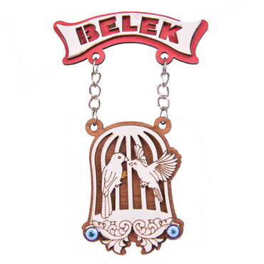 Myros - Belek Themed Wooden Customised Souvenir Fridge Magnet