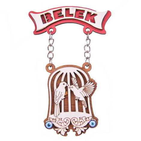 Belek Themed Wooden Customised Souvenir Fridge Magnet