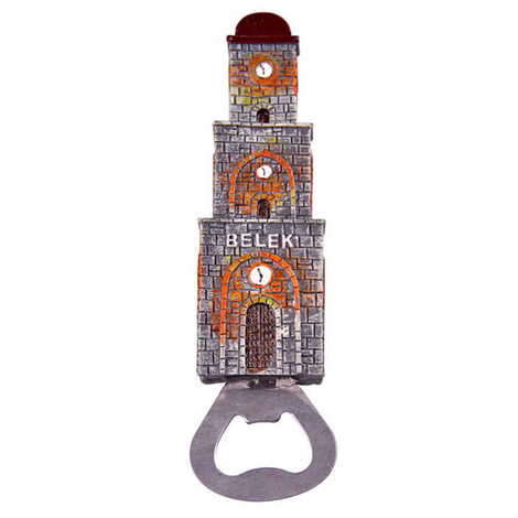 Belek Tower Themed Polyester Bottle Opener 33x130 mm