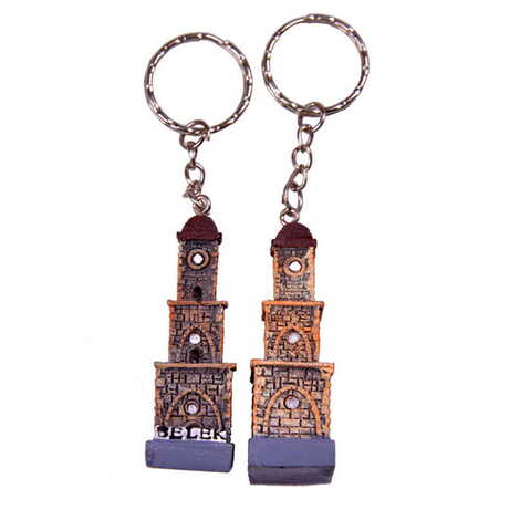 Belek Tower Themed Polyester Keychain