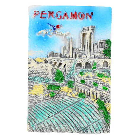 Toptan Bergama Temalı Polyester Magnet - 4