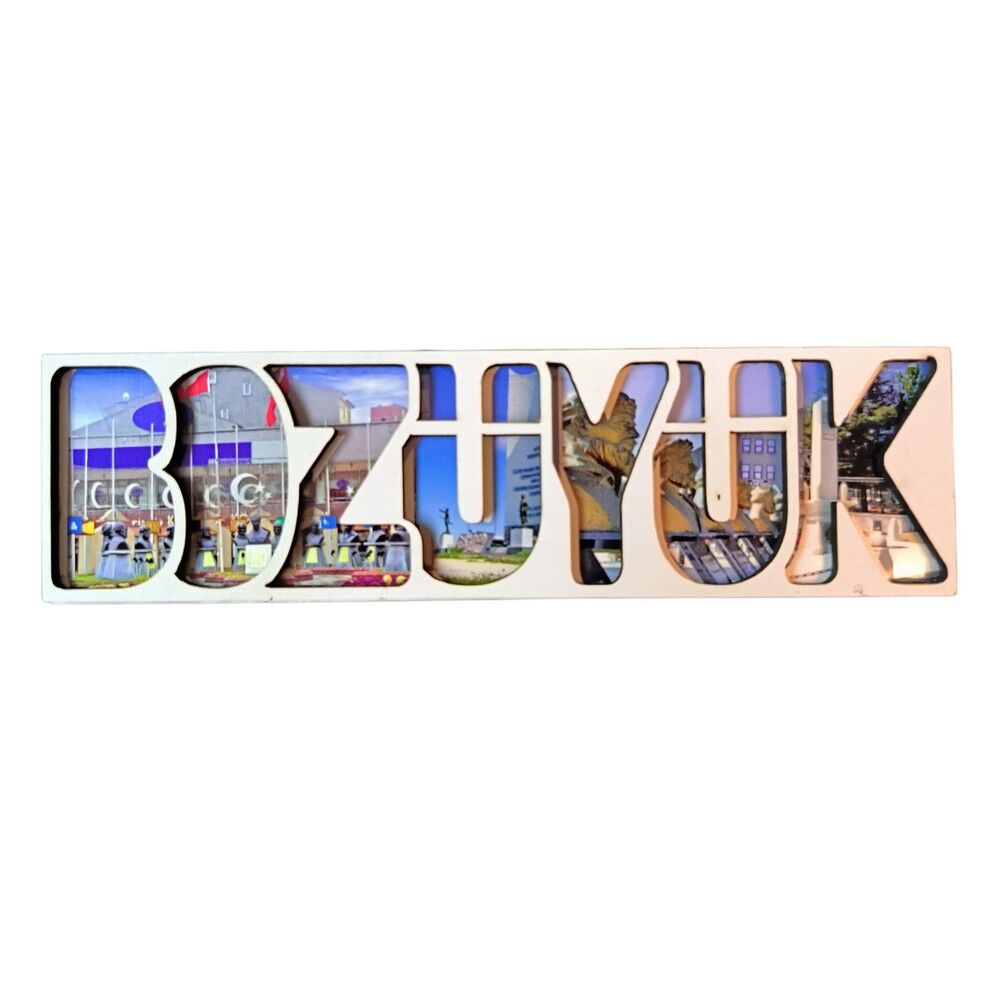 Toptan Bilecik Temalı Myros Yazı Ahşap Magnet