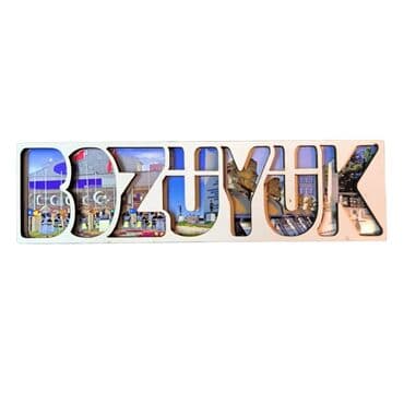 Bilecik Themed Wooden Customised City Name Letter Souvenir Fridge Magnet