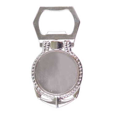 Blank Metal Anchor Keyring 40x75 mm - 1