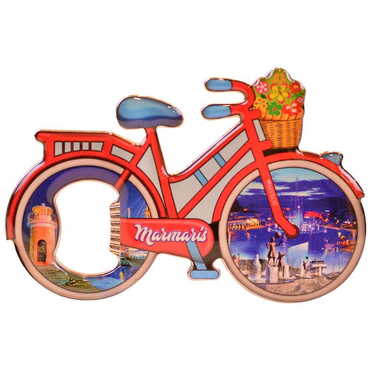 Blank Metal Bicycle Shaped Magnetic Opener 100x65 mm - 3