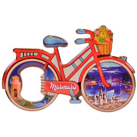 Blank Metal Bicycle Shaped Magnetic Opener 100x65 mm - 3