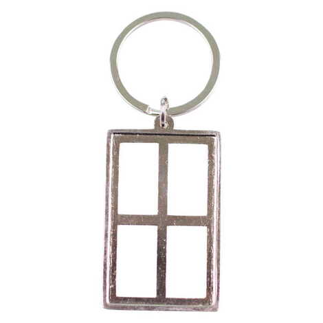 Blank Metal Big Rectangle Keychain 32x88 mm - 1