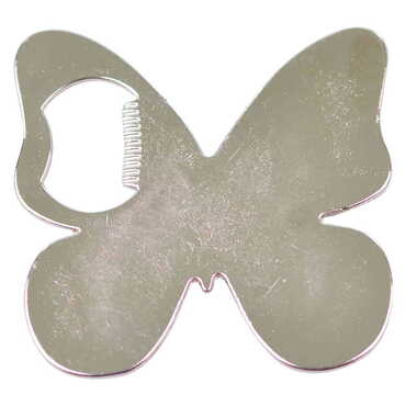 Myros - Blank Metal Butterfly Shaped Magnetic Bottle Opener 70x70 mm