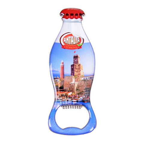 Blank Metal Coke Bottle Shaped Magnetic Opener 120x41 mm - 3