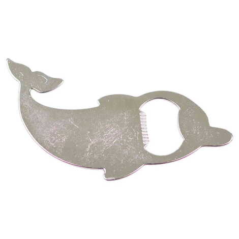 Blank Metal Dolphin Shaped Epoxy Magnetic Bottle Opener 102x67 mm - 1