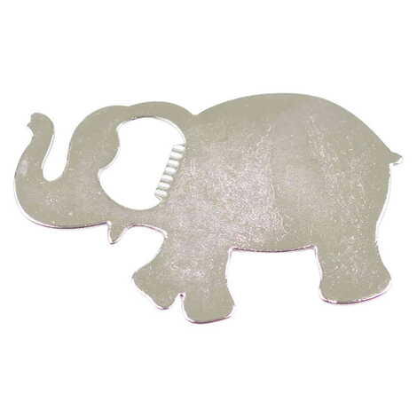 Blank Metal Elephant Shape Magnetic Beer Bottle Opener 98x61 mm - 1