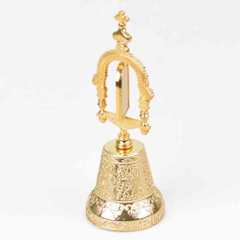 Blank Metal Gold Souvenir Bell 50x135 mm - 2