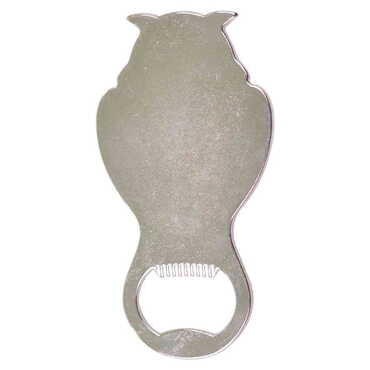 Blank Metal Owl Shaped Magnetic Opener 88x47 mm - Myros