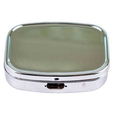 Blank Metal Rectangular Pill Box 57x45x15mm - Thumbnail