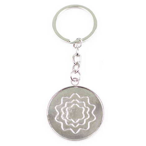 Blank Metal Round Keychain 35x90 mm - 1