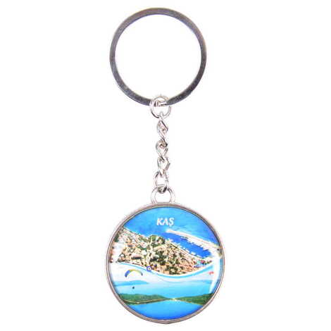 Blank Metal Round Keychain 40x100 mm - 3