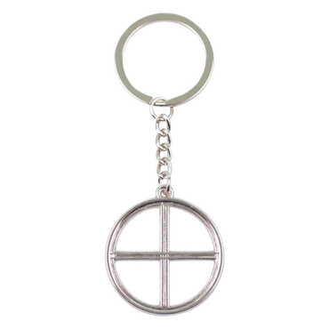 Blank Metal Round Keychain 40x95 mm - 1