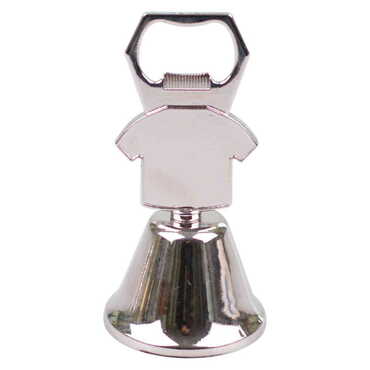 Myros - Blank Metal Souvenir Double Face Bell With Opener 44x94 mm