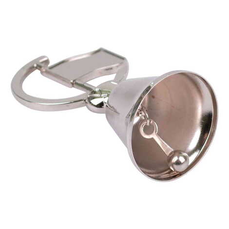 Blank Metal Souvenir Double Face Spinner Golden Flag Bell 44x96 mm - 2