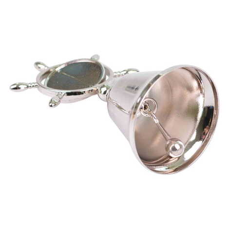 Blank Metal Souvenir Double Face Spinner Rudder Bell 44x92 mm - 2