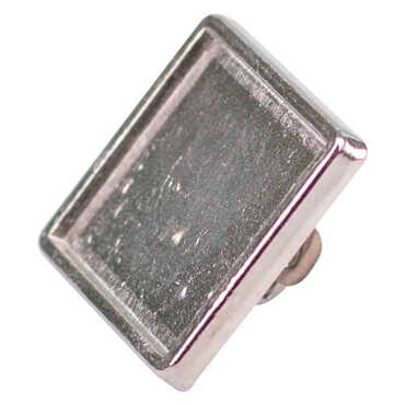 Blank Metal Souvenir Square Pin 18x18 mm - 1