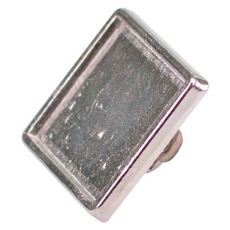 Blank Metal Souvenir Square Pin 18x18 mm - 1
