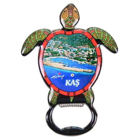 Blank Metal Turtle Shaped Magnetic Beer Bottle Opener 103x75 mm - 3