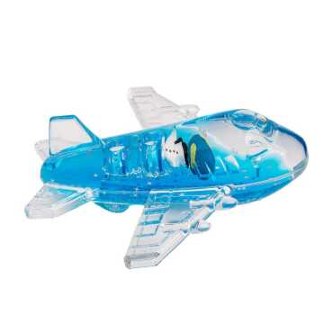 Blue Acrylic Airplane with Water - Myros