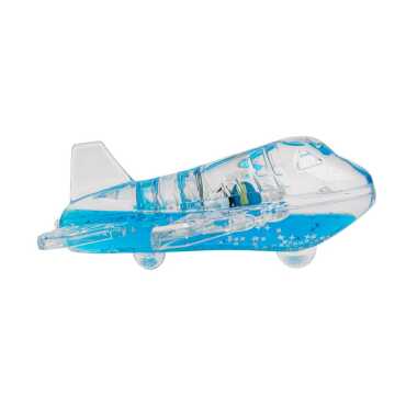 Blue Acrylic Airplane with Water - 2