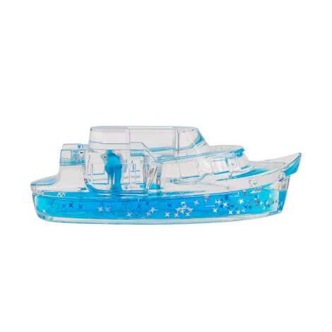 Blue Acrylic Boat with Water - 2