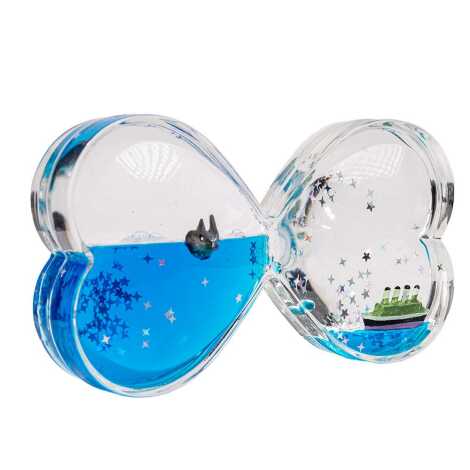 Blue Liquid Acrylic Heart Sand Timer - 2