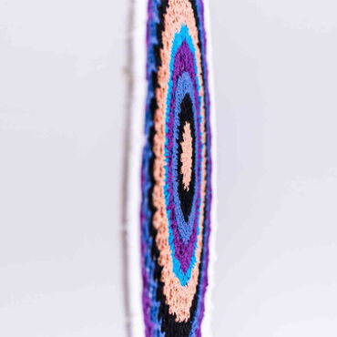 Blue - Purple Lace Macrame Dreamcatcher - Thumbnail