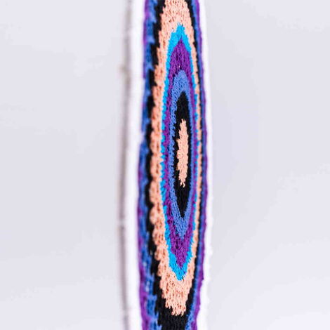 Blue - Purple Lace Macrame Dreamcatcher