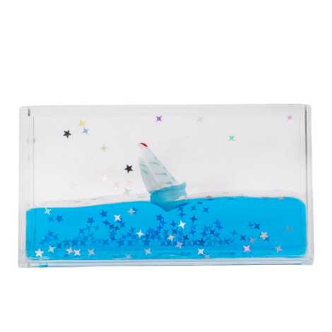 Blue Starry Acrylic Rectangular Refrigerator Magnet - 2