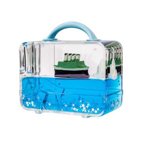 Blue Water Acrylic Square Bag - 1