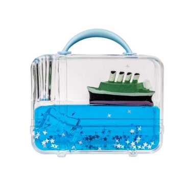 Blue Water Acrylic Square Bag - 2