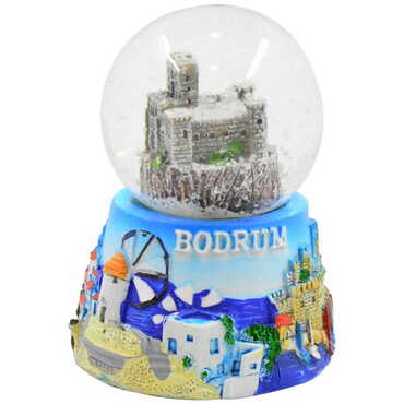 Myros - Bodrum Polyester Snow Globe 45Mm