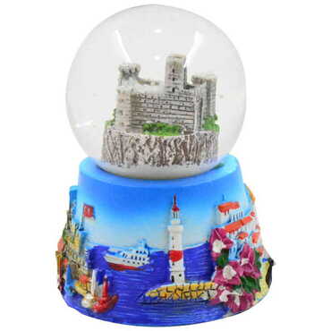 Bodrum Polyester Snow Globe 45Mm - Thumbnail