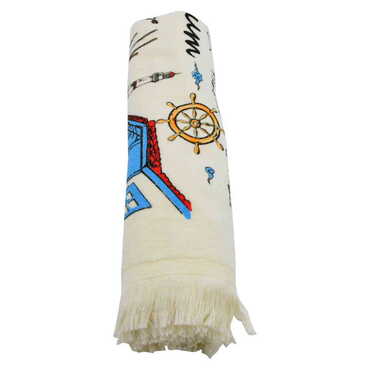 Bodrum Region Themed Customised Serigraphy Printed Hand Towel 600x400 mm - 2