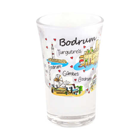 Toptan Bodrum Temalı Baskılı Shot Bardak 45x70 mm - 7