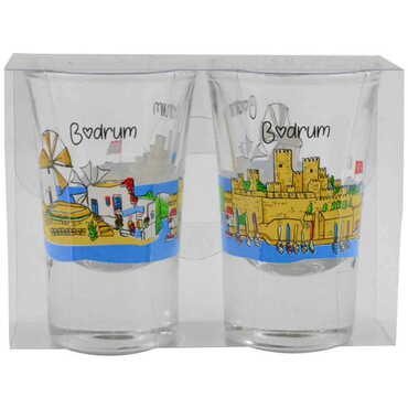 Toptan Bodrum Temalı İkili Shot Bardak - 10