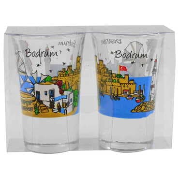 Toptan Bodrum Temalı İkili Shot Bardak - 11