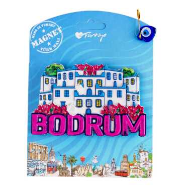 Bodrum Temalı Kartonetli Uv Polyester Magnet - 9