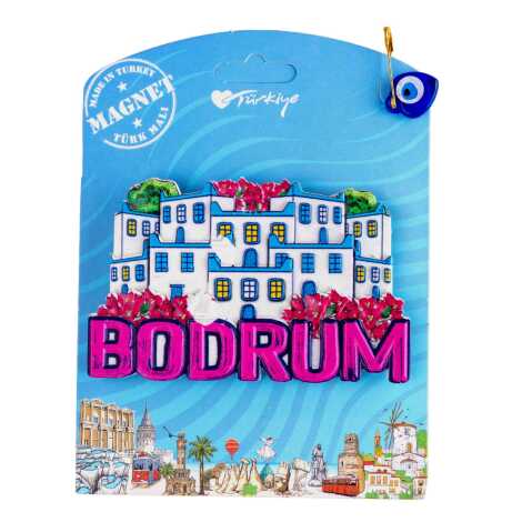 Bodrum Temalı Kartonetli Uv Polyester Magnet - 9
